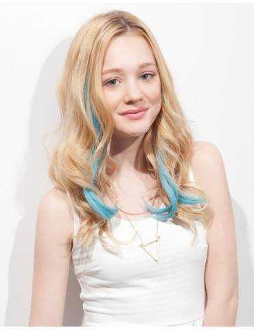Extensions de cheveux a clip Extensions de cheveux a clip extensions a clips colores bouclé romance curl BLUE HAWAII-8 spotli...