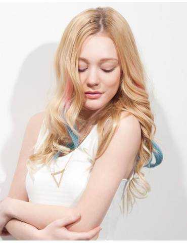 Extensions de cheveux a clip Extensions de cheveux a clip extensions a clips colores bouclé romance curl Cotton Candy-8 spotl...