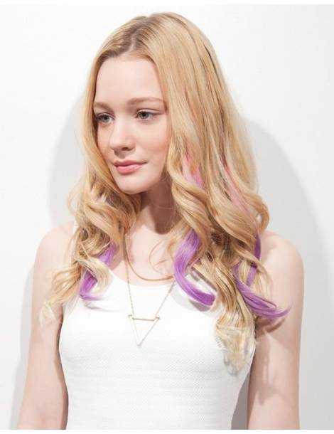 Haarverlängerungen mit Clip Haarverlängerungen mit Clip Haarverlängerungen mit Clip bunte Locken Romance Curl Love Potion-8 spot