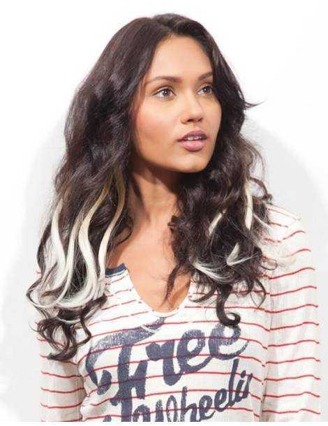 Clip in hair extensions Clip in hair extensions curly romance curl Pina Colada-2 spotlight...