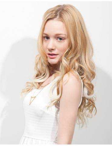 Extensions de cheveux a clip Extensions de cheveux a clip extensions a clips colores bouclé romance curl Pina Colada-8 spotli...