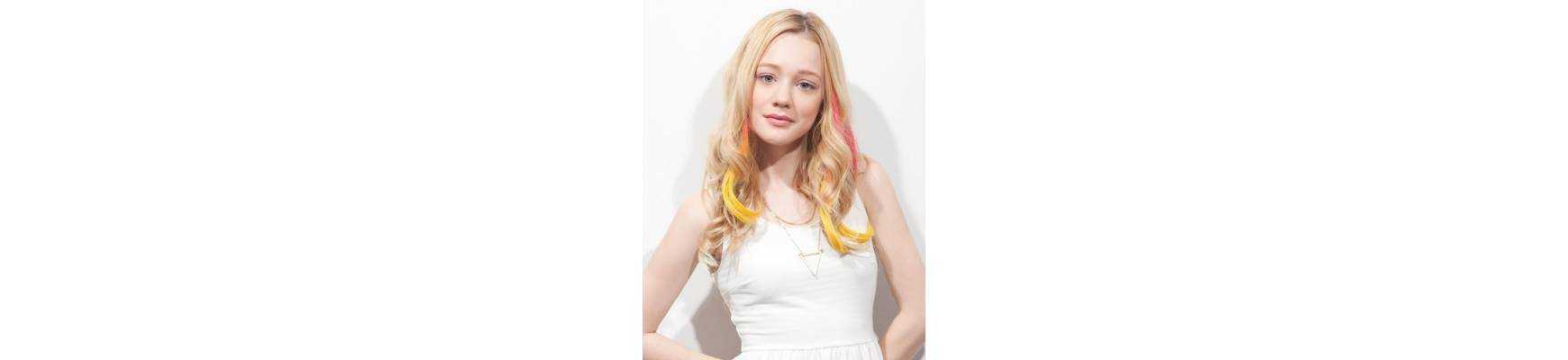 Extensions de cheveux a clip Extensions de cheveux a clip extensions a clips colores bouclé romance curl Pink Banana-8 spotli...