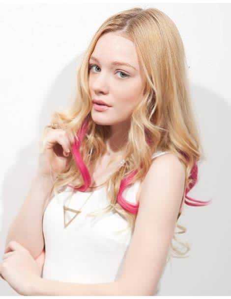 Extensions de cheveux a clip Extensions de cheveux a clip extensions a clips colores bouclé romance curl Pink Berry-8 spotlig...