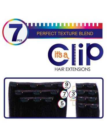 Extensiones de clip sintéticas Extensiones de clip sintéticas Extensiones de clip lisas Yaki S...