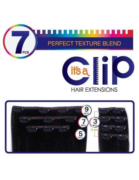Extensiones de clip sintéticas Extensiones de clip sintéticas Extensiones de clip lisas Yaki S...