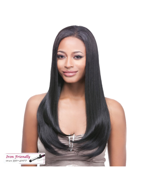 Extensiones de pelo sintético con pinzas Extensiones de pelo sintético con pinzas Extensiones de pelo liso con pinzas...