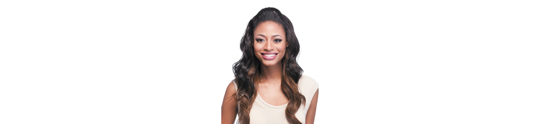 Half wig Fiber 100% Premium Half wig Fiber 100% Premium Half wig head long wavy Ari it's a half wig IT'S A ...