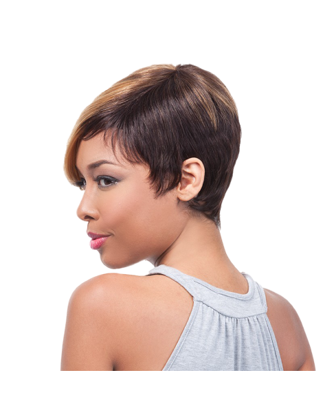 100% human hair wigs 100% human hair wigs short smooth wig 100% human hair Anika it's a cap ...