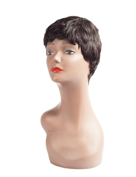 Perruques en cheveux 100% humain Perruques en cheveux 100% humain perruque courte lisse cheveux 100% humain Naomi it's a cap ...