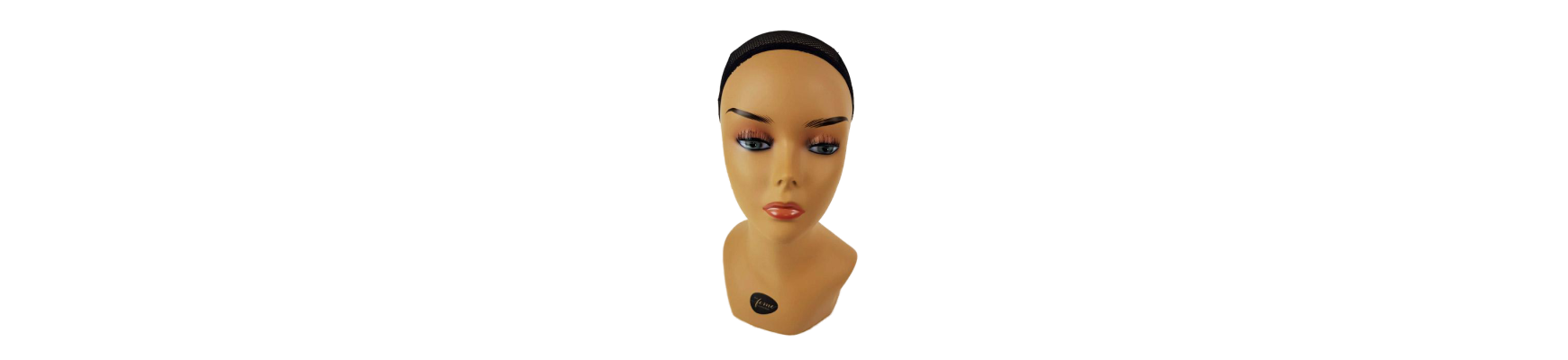 Mannequin head for wig color white small