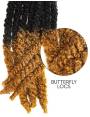 Mèches Faux locks pour crochets braids Butterfly Locs 22"