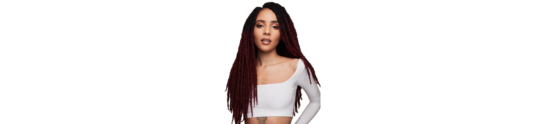 Braids Distressed Locs 20" Cierres de imitación para ganchos