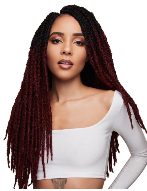 Mèches Faux locks pour crochets Braids Distressed Locs 20"