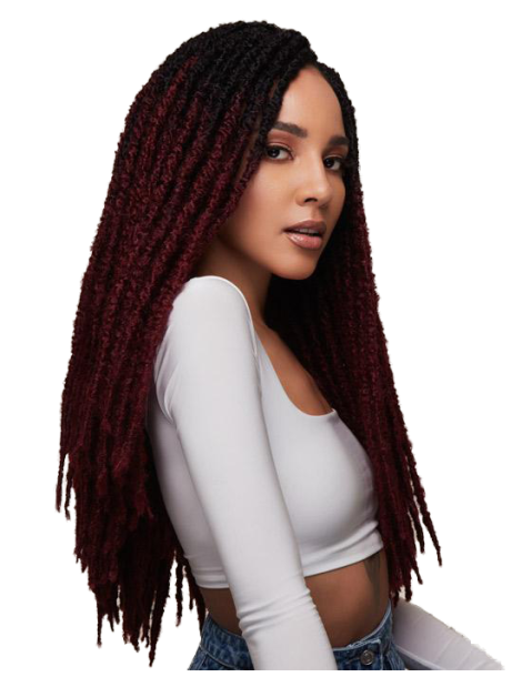 Mèches Faux locks pour crochets Braids Distressed Locs 20"