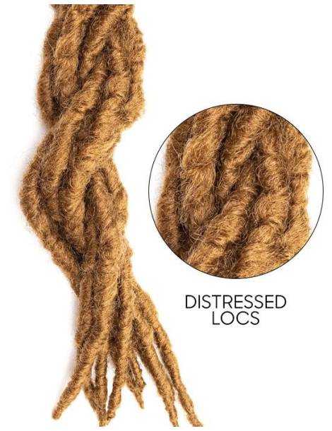 Mèches Faux locks pour crochets Braids Distressed Locs 20"
