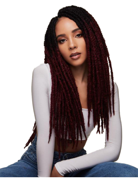 Mèches Faux locks pour crochets Braids Distressed Locs 20"