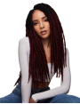 Mèches Faux locks pour crochets Braids Distressed Locs 20"