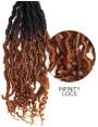 Mèches Faux locks pour crochets Braids Infinity Locs 18"