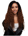 Mèches Faux locks pour crochets Braids Infinity Locs 22"