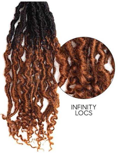 Mèches Faux locks pour crochets Braids Infinity Locs 22"