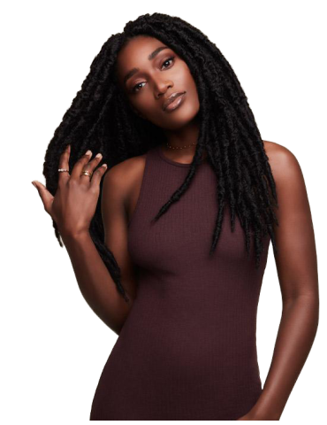 Mèches Faux locks pour crochets braids Rebel kink Jumbo Locs 19"