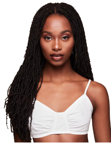 Falsos candados para trenzas Micro Locs 18" ganchos