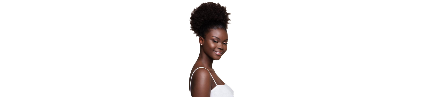 Postiche en cheveux naturels crépus Afro Puff large the feme