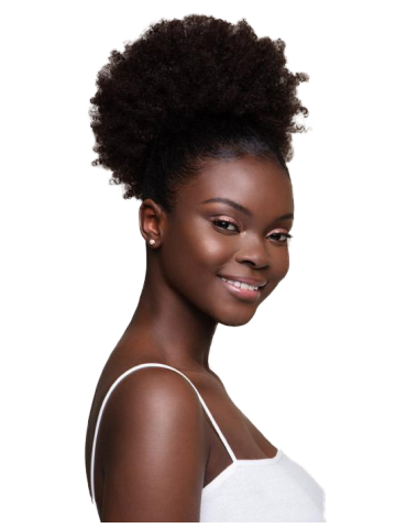 Postizo en pelo natural crespo Afro Puff grande la feme