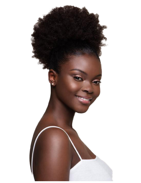 Postizo en pelo natural crespo Afro Puff grande la feme