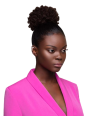 Postiche en cheveux naturels crépus Afro Puff Small the feme