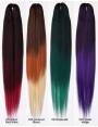 mèches pour tresses pointes effilées Couleurs vibrantes Ultra