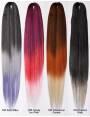 mèches pour tresses pointes effilées Couleurs vibrantes Ultra