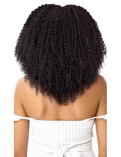 Extensions de cheveux à clip crépus 4A Kinky Curly 10" Outre