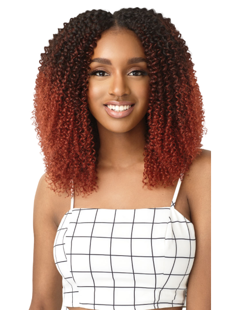 Extensions de cheveux à clip crépus 4A Kinky Curly 10" Outre