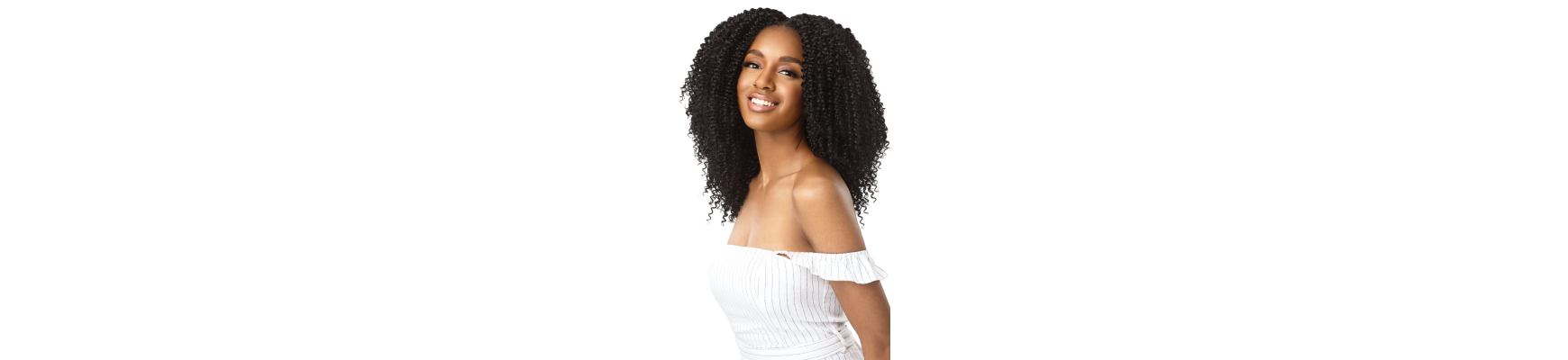 4A Kinky Curly Clip-In Hair Extensiones 10" Off