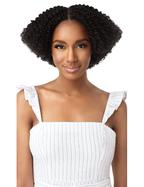 Extensions de cheveux à clip crépus 4A Kinky Curly 10" Outre