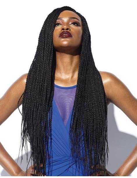 Perruque tresses lace wig Senegal Twist Ruwa cloud9 sensationnel