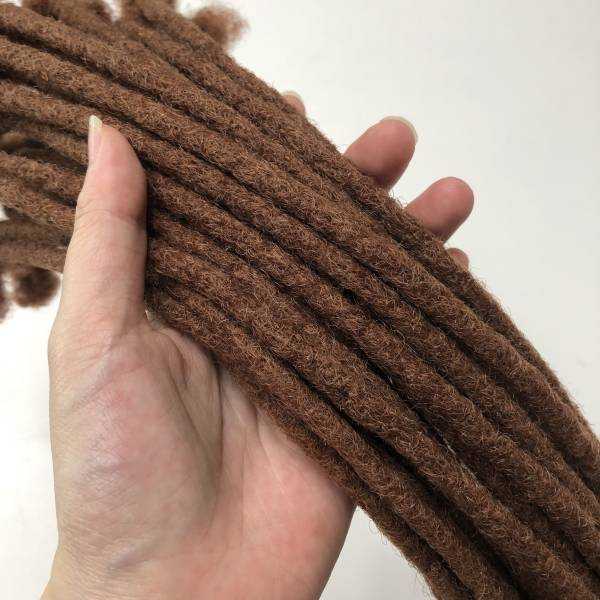 Extensiones de mechones de ganchillo hechas a mano en afro natural color de pelo crespo 33