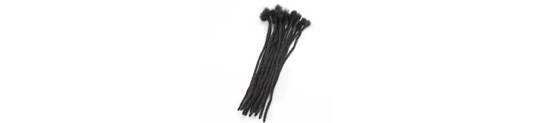 20 Extensiones mechones pelo natural Afro encrespado color Negro Natural negro natural hecho a mano