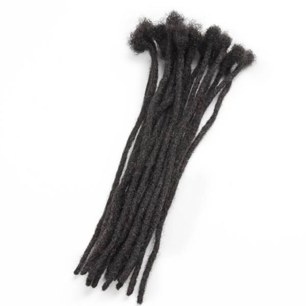 20 Extensiones mechones pelo natural Afro encrespado color Negro Natural negro natural hecho a mano