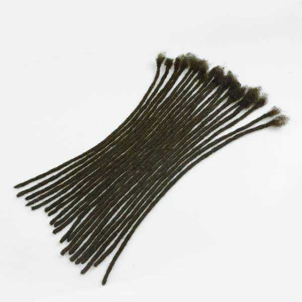Extensiones mechones crochet pelo natural afro kinky color 4 castaño oscuro hecho a mano