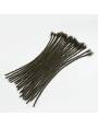 Extensiones mechones crochet pelo natural afro kinky color 4 castaño oscuro hecho a mano