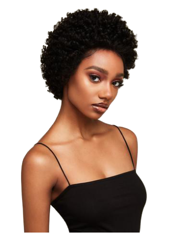 Perruque afro court lace wig creeps Jumbo Coiled Pixie Feme