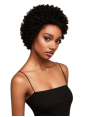 Afro peluca corta peluca de encaje se arrastra Jumbo Coiled Pixie Feme