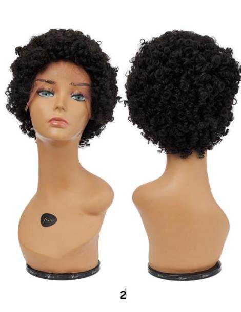 Perruque afro court lace wig crépus creeps Jumbo Coiled Pixie