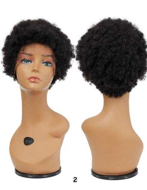 Perruque afro court lace wig crépus Natural Curl Feme