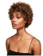 Afro-Perücke kurz Lace Wig kraus Soft Natural Curl Feme