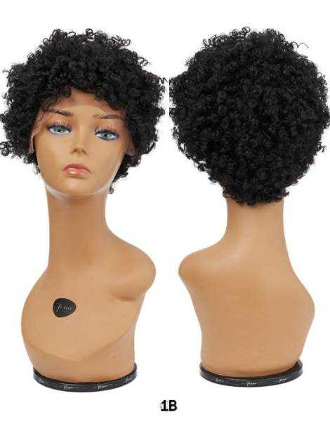 Perruque afro court lace wig crépus Soft Natural Curl Feme