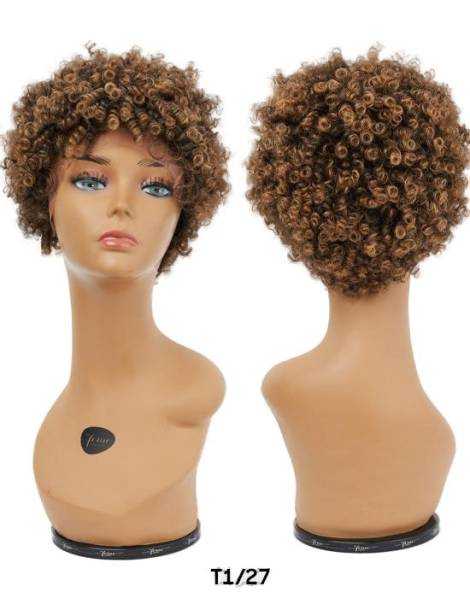 Perruque afro court lace wig crépus Soft Natural Curl Feme