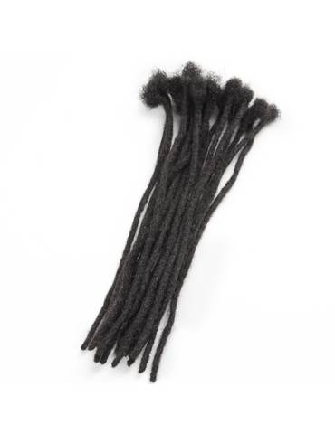 20 Extensions Locks Haken Naturhaar Afro krauses Haar Farbe Black Natur schwarz Natur handgemacht